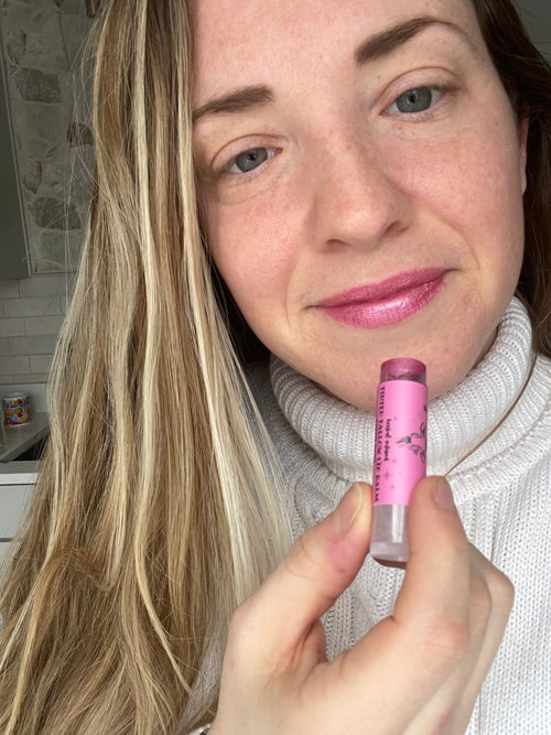 Tinted tallow lip balm