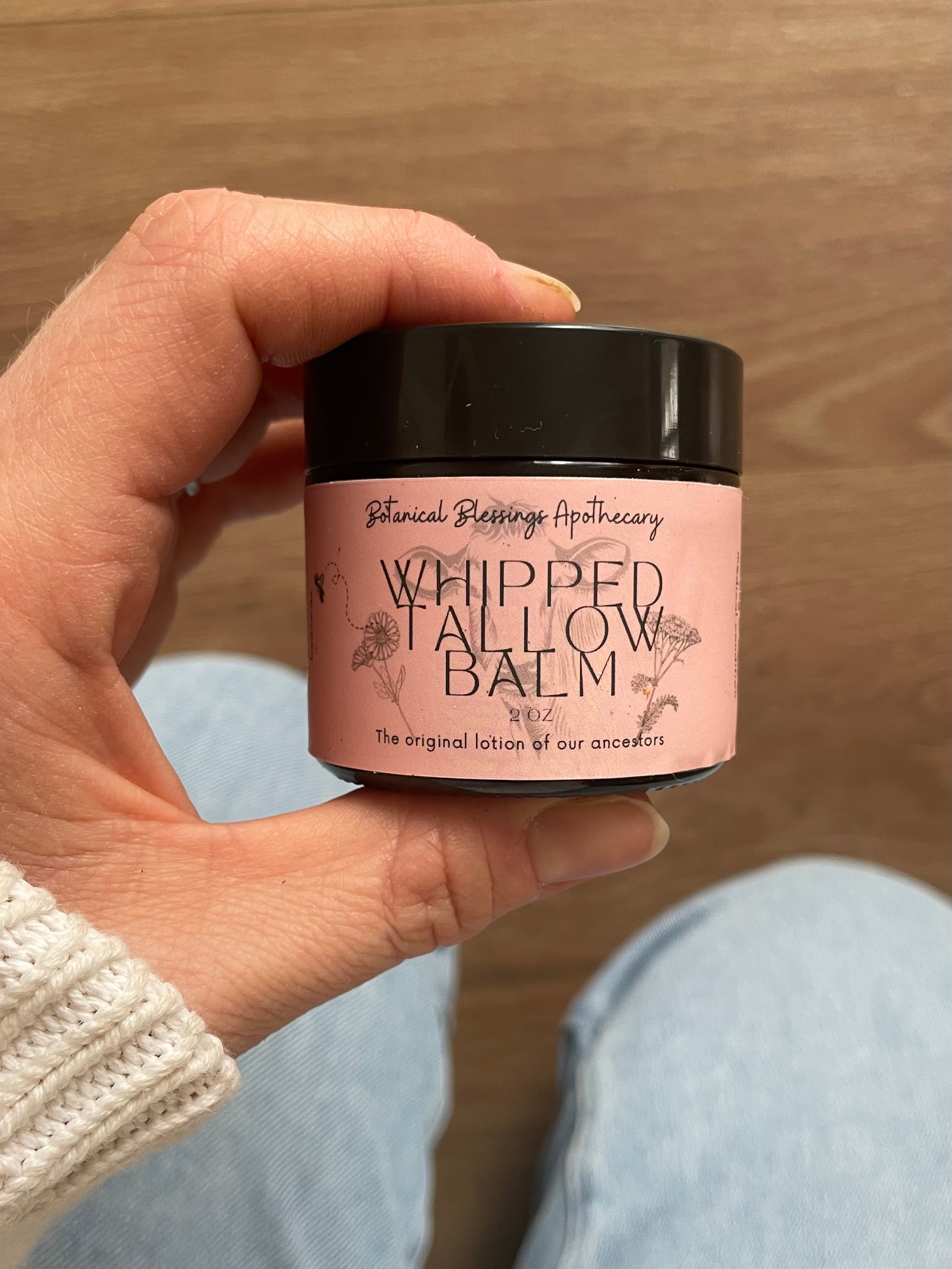 Whipped tallow balm