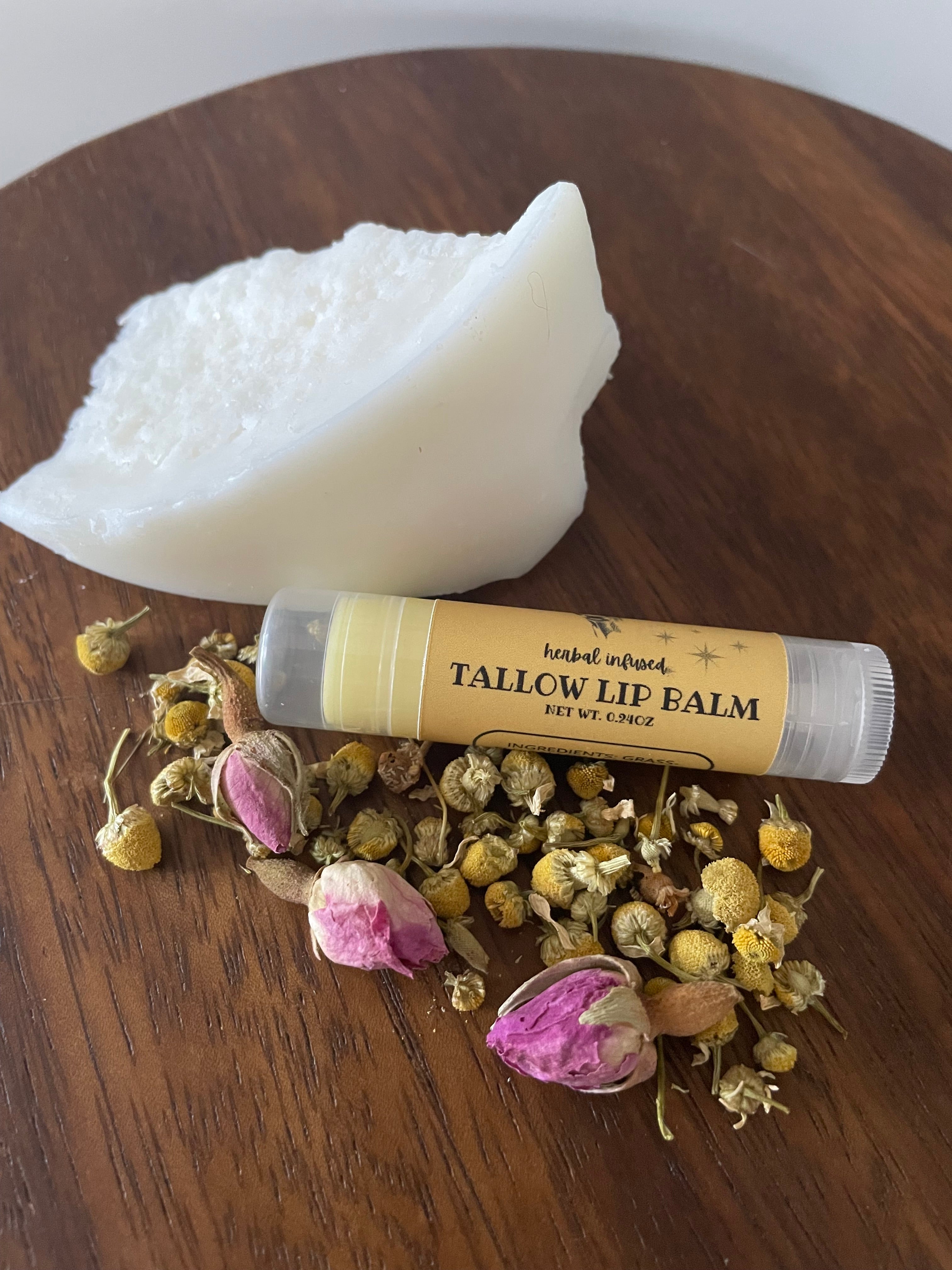 Tallow lip balm